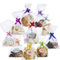 25x16cm Party Favor Flat OPP Poly Packaging Bag With Ribbons Bows