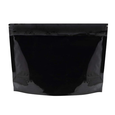 8 X 6 Inch Child Proof Matte Black Medicine Pouch Bag With Push Release Locking