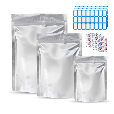 9.4mil 10''X14'' Resealable k Aluminum Foil Mylar Bags With Oxygen Absorbers