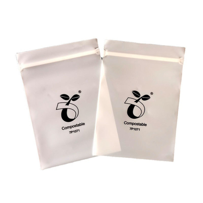 Biodegradable Eco Friendly Silk Plastic Necklace Jewelry Packaging Pouch With Zipper