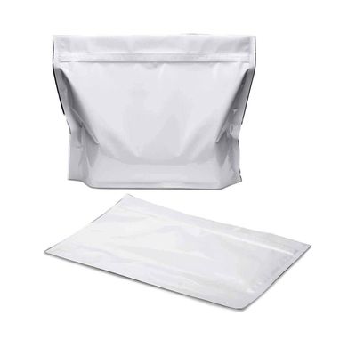 12&quot; x 9&quot; x 4&quot; Ziplock Smell Proof Bags , White Child Resistant Exit Bags