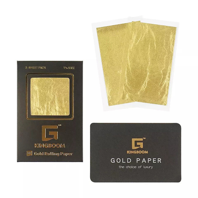 Slim Size 24k Pre Rolled Cones Shine Gold Rolling Paper
