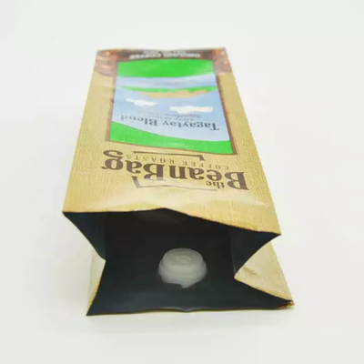 Sealed Food Powder Tea Nuts Coffee Beans Aluminum Foil Packaging Bag With Air Valve