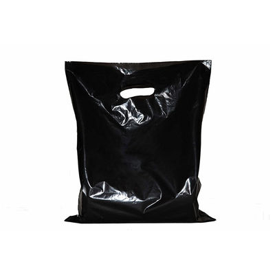 Shopping 0.3mm PLA PO Poly Packaging Bag Die Cut Handle Custom Logo