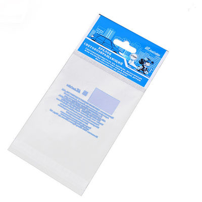 OPP Transparent Plastic Bag With Cardboard Header BPA Free