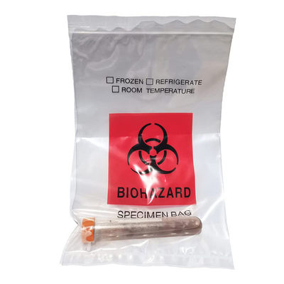 Polypropylene k Specimen Biohazard Trash Bag With Document Pouch