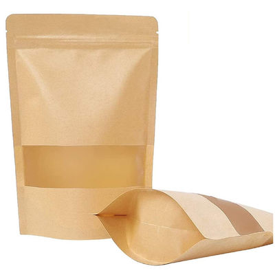 Matte Window Ziplock Packaging Bags , 25-2500g Frosted Ziplock Bag