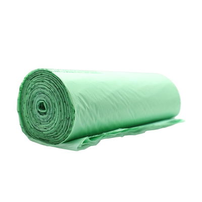 11-210mic Green Biodegradable Garbage Bags Compostable For Home Clean