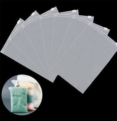Reclosable Vent Holes Translucent Plastic Bags For Storage Frosted