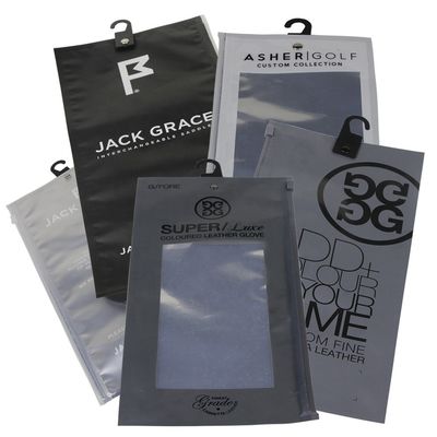 80mic 16*18cm Ziplock Packaging Bag Resealable recyclable For Gloves