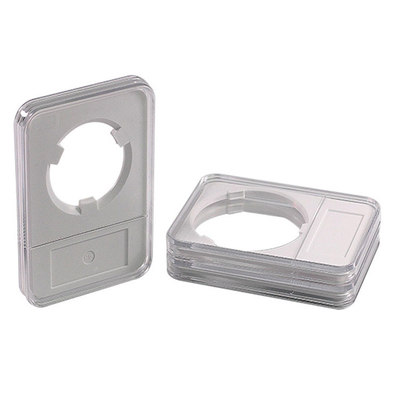 Clear PMMA Acrylic Coin Holder Case , 20mm 25mm Challenge Coin Display Stand