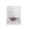 Brown / White Kraft Paper Ziplock Bag With Window Food Earring Jewelry Packaging