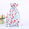 Birthday Party Christmas Holiday Santa Drawstring Candy Small Gift Wrapping Bags with Ribbon Tie