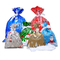 Christmas Holiday Party Favor Plastic Foil Drawstring Gift Treat Bags Candy Goodies
