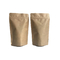 Brown Self Sealing Kraft Paper Dry Food Packaging Bags PLA Biodegradable