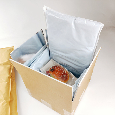 Customized 8in 10in 12in Thermal Insulated Shipping Box Liners PE Insulated Bag Liner