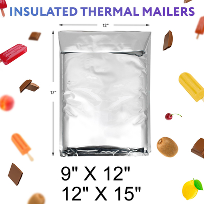 Disposable Metallic Aluminium Foil Hot Cold Thermal Insulated Bubble Cooler Mailers Envelope