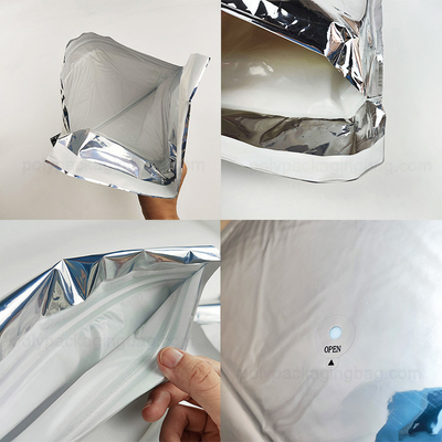Silver Aluminum Foil Insulated Bags Ship Small Sized Temperature Sensitive Goods Insulated Metalized Envelopes for Cold