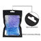 Resealable Smell Proof Candy Black Mylar Ziplock Bags With Front Window For Food Storage Coffee Beans, Jewelry Packaging