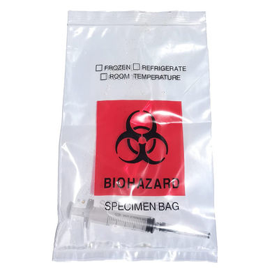 Polypropylene k Specimen Biohazard Trash Bag With Document Pouch