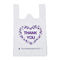 1.2mils Thank You T Shirt Carry Out Bags , 100% Biodegradable Plastic Grocery Bags