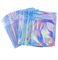 Holographic 4x6 Resealable Bags , Clear Window Stand Up Mylar Bags