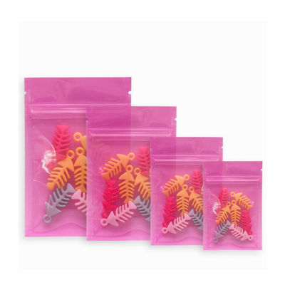 8.5*10 Cm Small Poly Packaging Bag Transparant Ziplock For Ring Jewelry