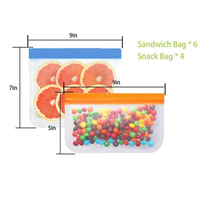 Waterproof PEVA k Packaging Bag 22.9*14.5cm Size For Lunch