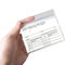 Resealable Zip CDC Vaccination Record Card Protector 4 X 3 Inches