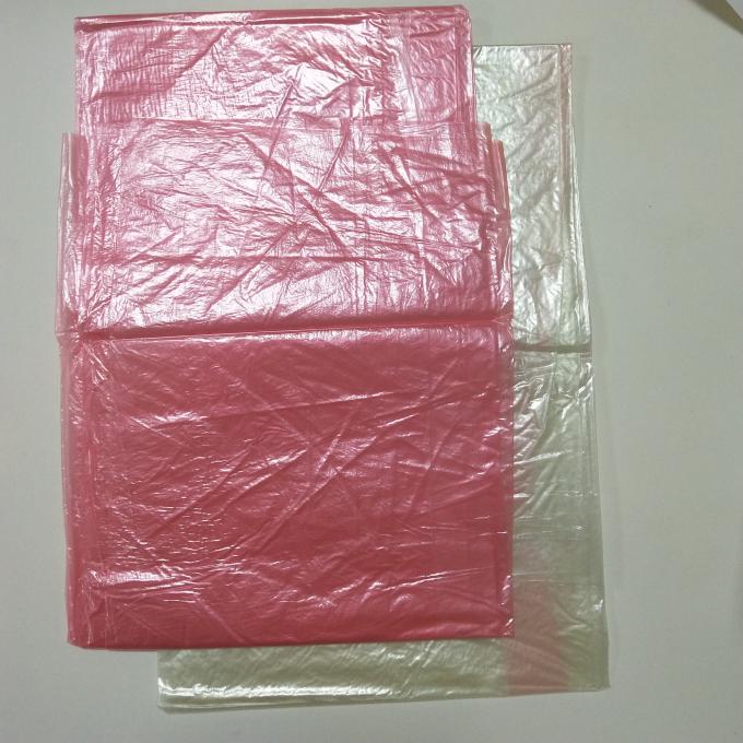 Red Hospital Water Soluble Bag Biodegradable For Infection Control