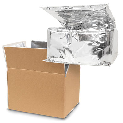 Frozen Food Silver Insulated Shipping Box Liners Thermal Insulation Container Liner
